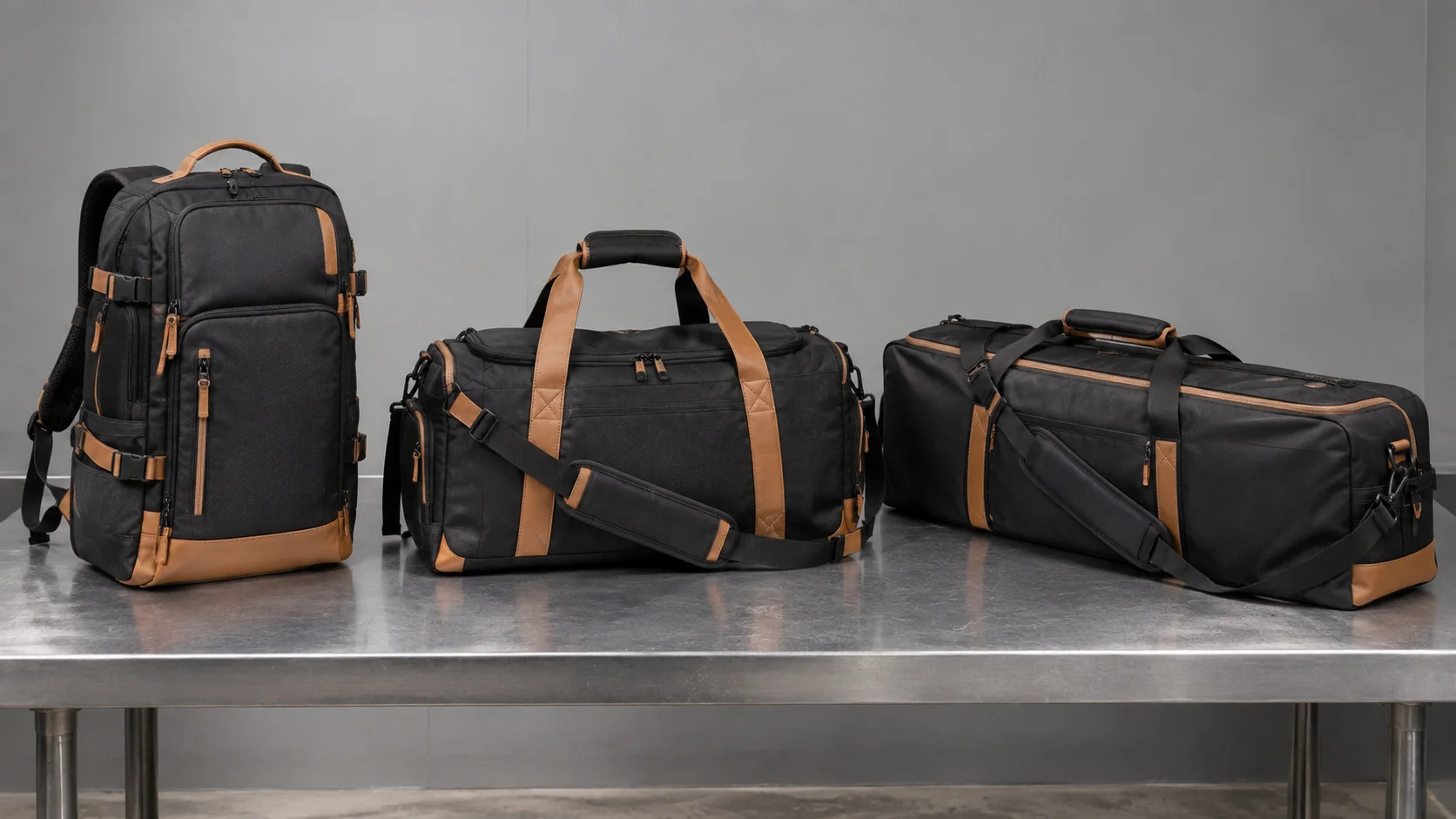 Training bag range including backpack, duffel and travel bag styles