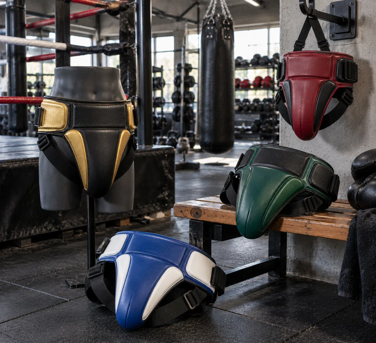 Groin guard product range in multiple colors